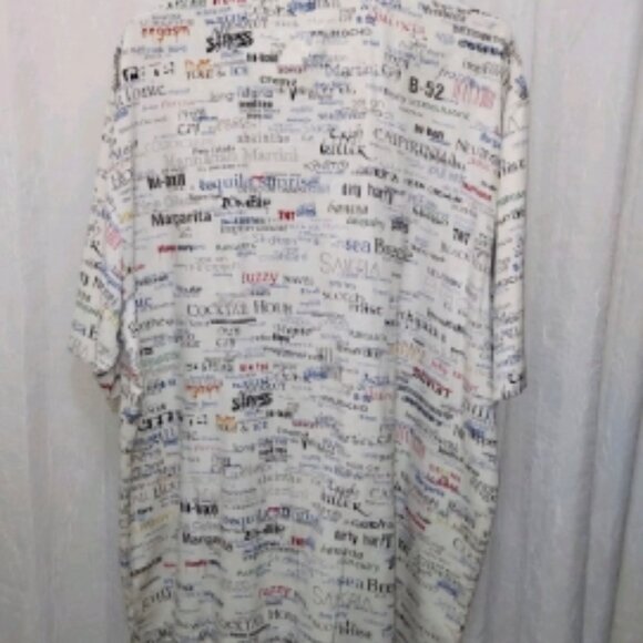 Bohio By JMP Mens Silk Short Sleeve Button Front Collared Shirt sz L pre-owned - Picture 3 of 3